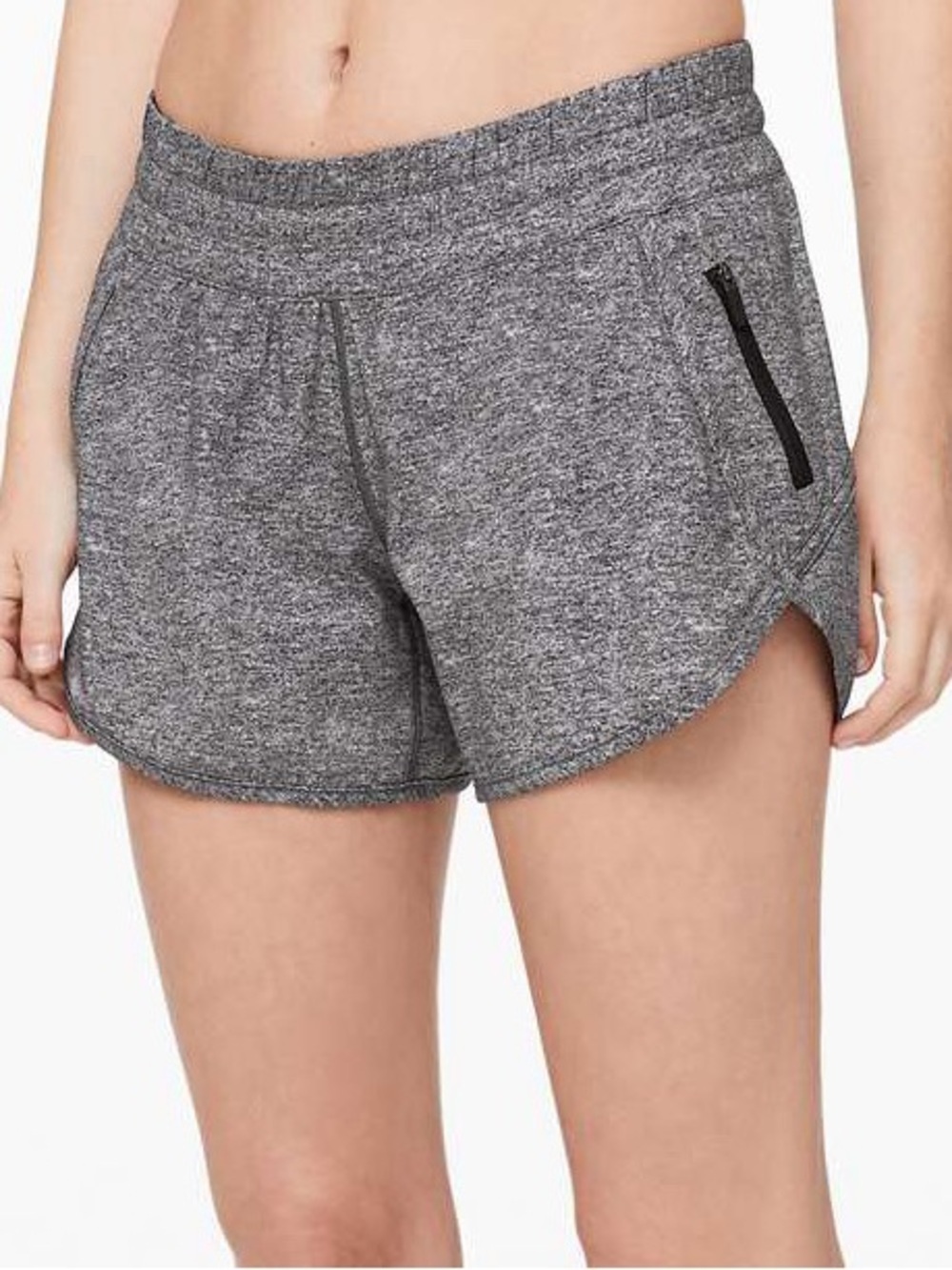 Lululemon Tracker Short 4" Heather Lux Multi Black size 4 W7AT8S